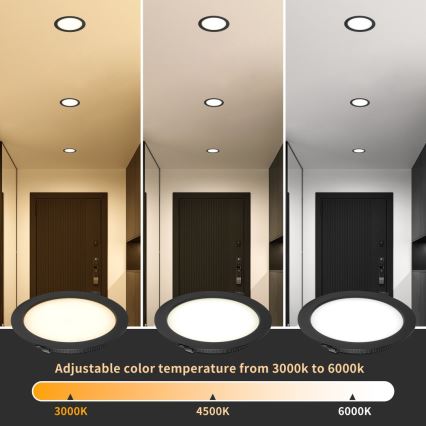 Immax NEO 07294L - LED Ρυθμιζόμενο εντοιχισμένο φωτιστικό DOWN LED/12W/230V Wi‑Fi, διάμ. 12 εκ., λευκό