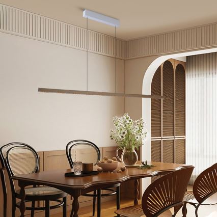 Immax NEO 07310L - Κρεμαστό ρυθμιζόμενο φωτιστικό LED σε καλώδιο με αισθητήρα MADEIRA LED/37W/230V 157 cm απόχρωση φράξου