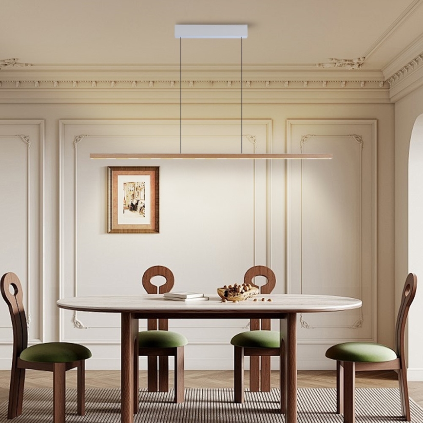 Immax NEO 07310L - Κρεμαστό ρυθμιζόμενο φωτιστικό LED σε καλώδιο με αισθητήρα MADEIRA LED/37W/230V 157 cm απόχρωση φράξου