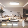 Immax NEO 07316L - Ρυθμιζόμενο LED φωτιστικό οροφής SEMPLICI LED/128W/230V, διάμ. 100 cm, Wi-Fi Tuya, λευκό + τηλεχειριστήριο