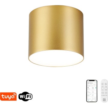 Immax NEO 07317L - Ρυθμιζόμενο LED φωτιστικό οροφής RONDATE LED/18W/230V Ø 11,5 cm Wi‑Fi Tuya χρυσό