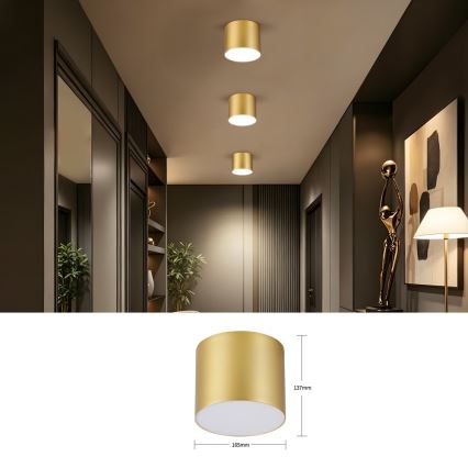 Immax NEO 07318L - Ρυθμιζόμενο LED φωτιστικό οροφής RONDATE LED/32W/230V διάμ. 16,5 cm Wi-Fi Tuya χρυσό