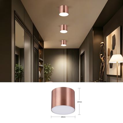 Immax NEO 07320L - Ρυθμιζόμενο φωτιστικό οροφής LED RONDATE LED/32W/230V, διάμ. 16,5 εκ., Wi-Fi Tuya, ροζ χρυσό