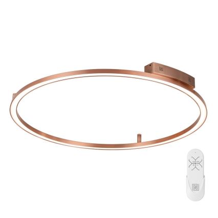 Immax NEO 07325-120C - Ρυθμιζόμενο φωτιστικό οροφής FINO LED/72W/230V 120 cm Tuya, σε απόχρωση ροζ χρυσού + τηλεχειριστήριο