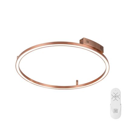 Immax NEO 07326-80C - Ρυθμιζόμενο LED φωτιστικό οροφής FINO LED/55W/230V 80 cm Tuya σε ροζ χρυσό + τηλεχειριστήριο
