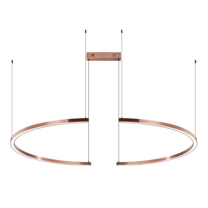Immax NEO 07328L - LED ρυθμιζόμενο κρεμαστό φωτιστικό με καλώδιο FINO LED/72W/230V 120 cm Tuya ροζ χρυσό + τηλεχειριστήριο