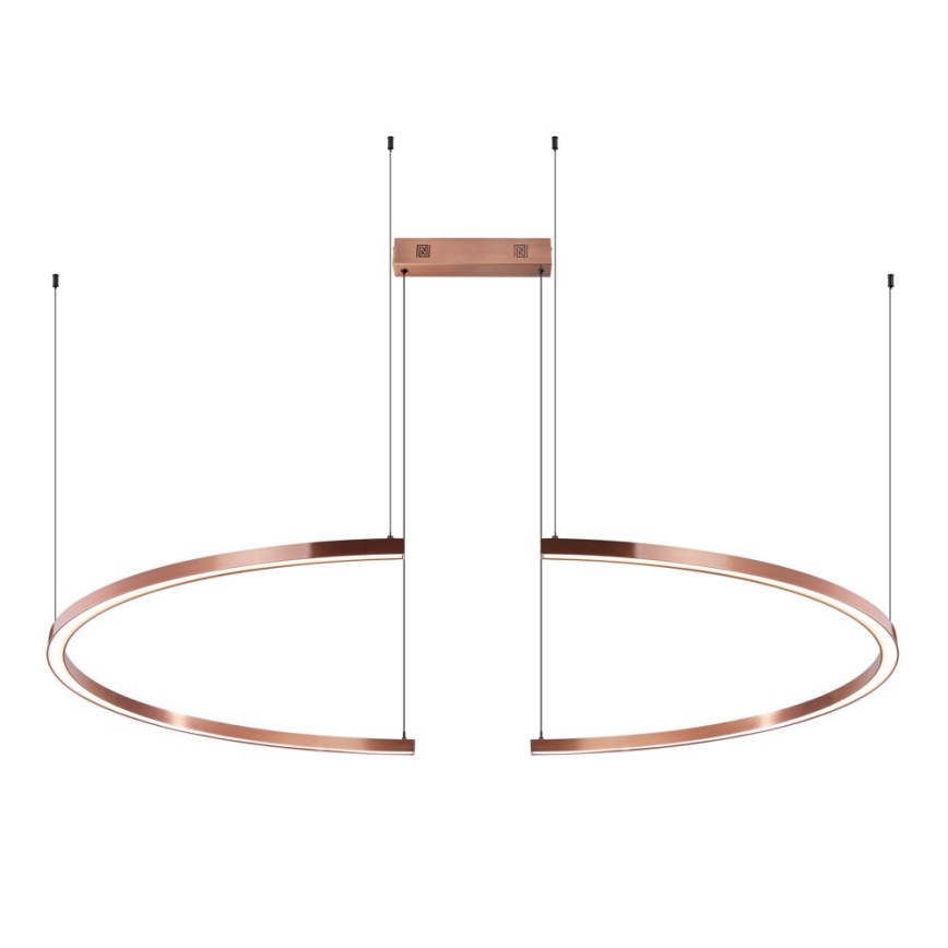 Immax NEO 07328L - LED ρυθμιζόμενο κρεμαστό φωτιστικό με καλώδιο FINO LED/72W/230V 120 cm Tuya ροζ χρυσό + τηλεχειριστήριο