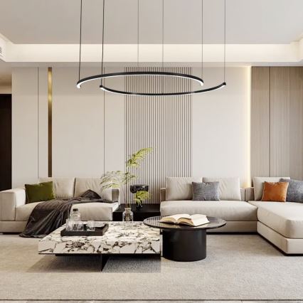 Immax NEO 07329L - Ρυθμιζόμενο LED κρεμαστό φωτιστικό σε καλώδιο FINO LED/72W/230V 120 cm Tuya μαύρο + τηλεχειριστήριο