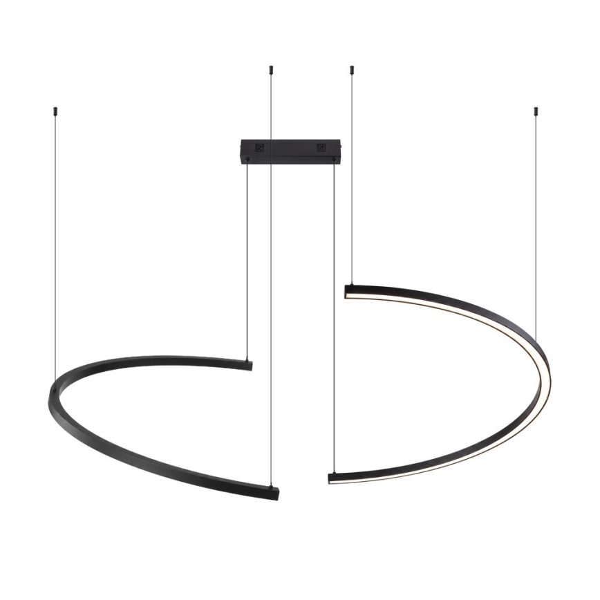 Immax NEO 07329L - Ρυθμιζόμενο LED κρεμαστό φωτιστικό σε καλώδιο FINO LED/72W/230V 120 cm Tuya μαύρο + τηλεχειριστήριο
