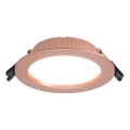 Immax NEO 07330L - Ρυθμιζόμενο εντοιχισμένο φωτιστικό LED DOWN LED/12W/230V Wi-Fi Tuya Ø 12 cm ροζ χρυσό