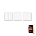 Immax NEO 07507C - ΣΕΤ 3x Διακόπτης 2-πλήκτρων μπουτόν SMART 3xCR2430 Zigbee 3.0 Tuya