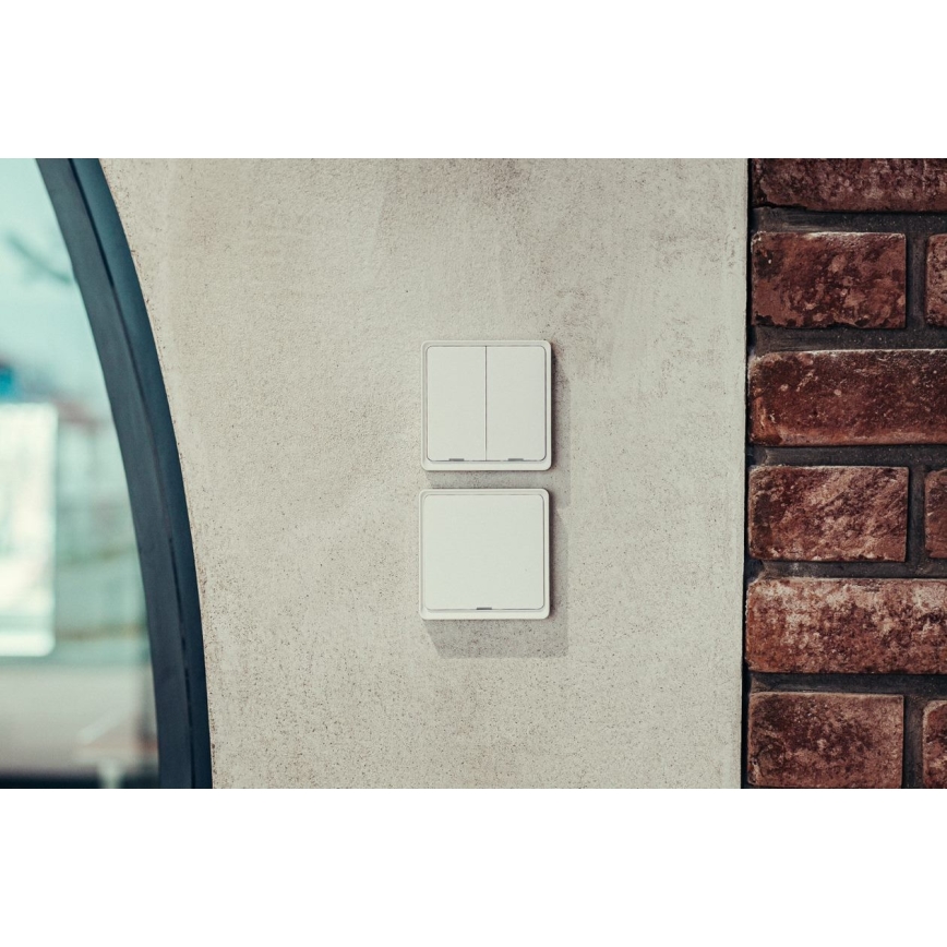 Immax NEO 07507C - ΣΕΤ 3x Διακόπτης 2-πλήκτρων μπουτόν SMART 3xCR2430 Zigbee 3.0 Tuya