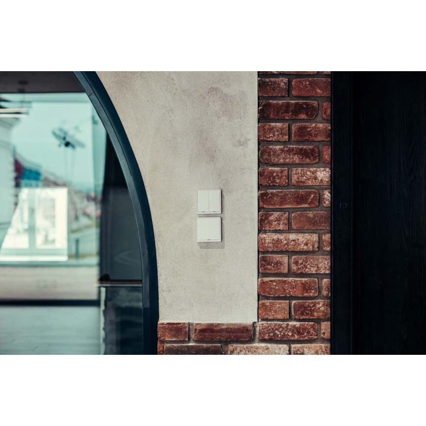 Immax NEO 07507L - Διακόπτης 2 πλήκτρων μπουτόν SMART 1xCR2430 Zigbee 3.0 Tuya