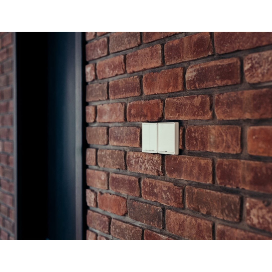 Immax NEO 07507L - Διακόπτης 2 πλήκτρων μπουτόν SMART 1xCR2430 Zigbee 3.0 Tuya