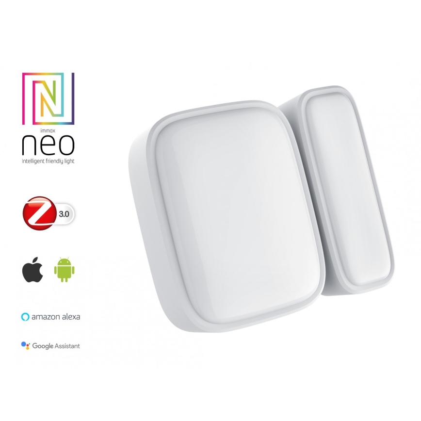 Immax NEO 07511L - Σετ 2x Μαγνητικός αισθητήρας παραθύρου και πόρτας SMART Zigbee Tuya