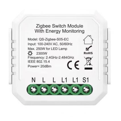 Immax NEO 07521L - Έξυπνος ελεγκτής με μέτρηση κατανάλωσης V6 μονόςTuya