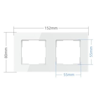 Immax NEO 07541L - Πλαίσιο για διακόπτες, πρίζες, θερμοστάτες 2Z