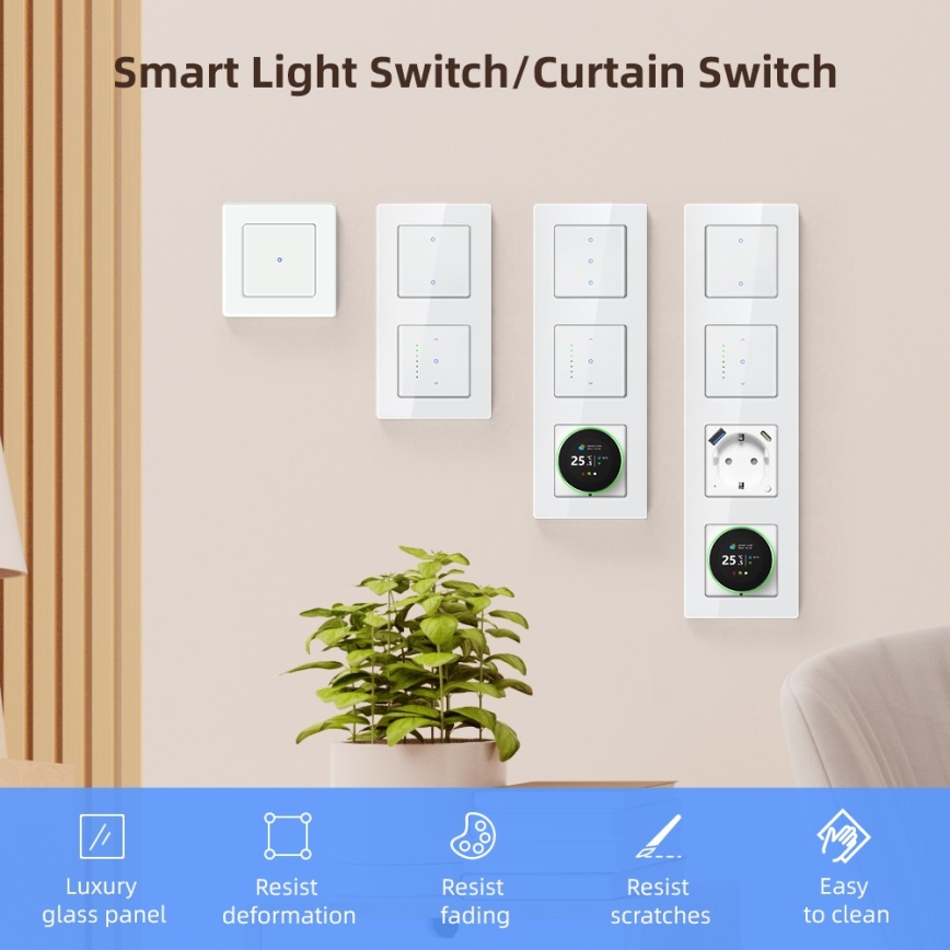 Immax NEO 07551L - Έξυπνος διακόπτης για έλεγχο περσίδων και ρολών 230V