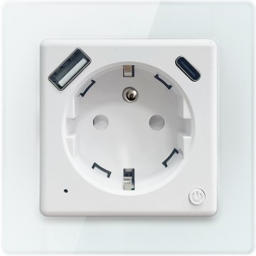 Immax NEO 07553L - Έξυπνη πρίζα E 16A/230V + 1xUSB-A+1xUSB C PD 20W Tuya