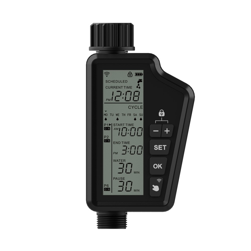 Immax NEO 07556L - Βαλβίδα άρδευσης με 4 μπαταρίες AA, IP65, Wi‑Fi (Tuya)
