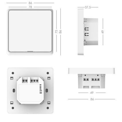 Immax NEO 07569L -  Διακόπτης μονός SMART 230V Wi-Fi Tuya