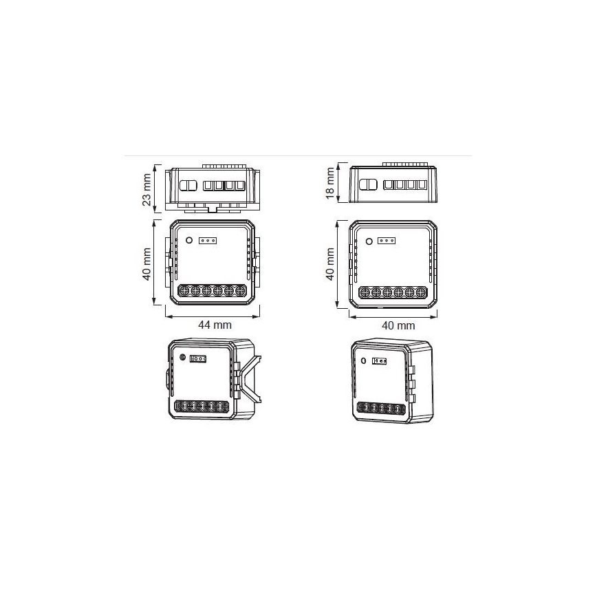 Immax NEO 07571L - Smart τηλεχειριστήριο NEO LITE V7 διπλός Wi-Fi Tuya