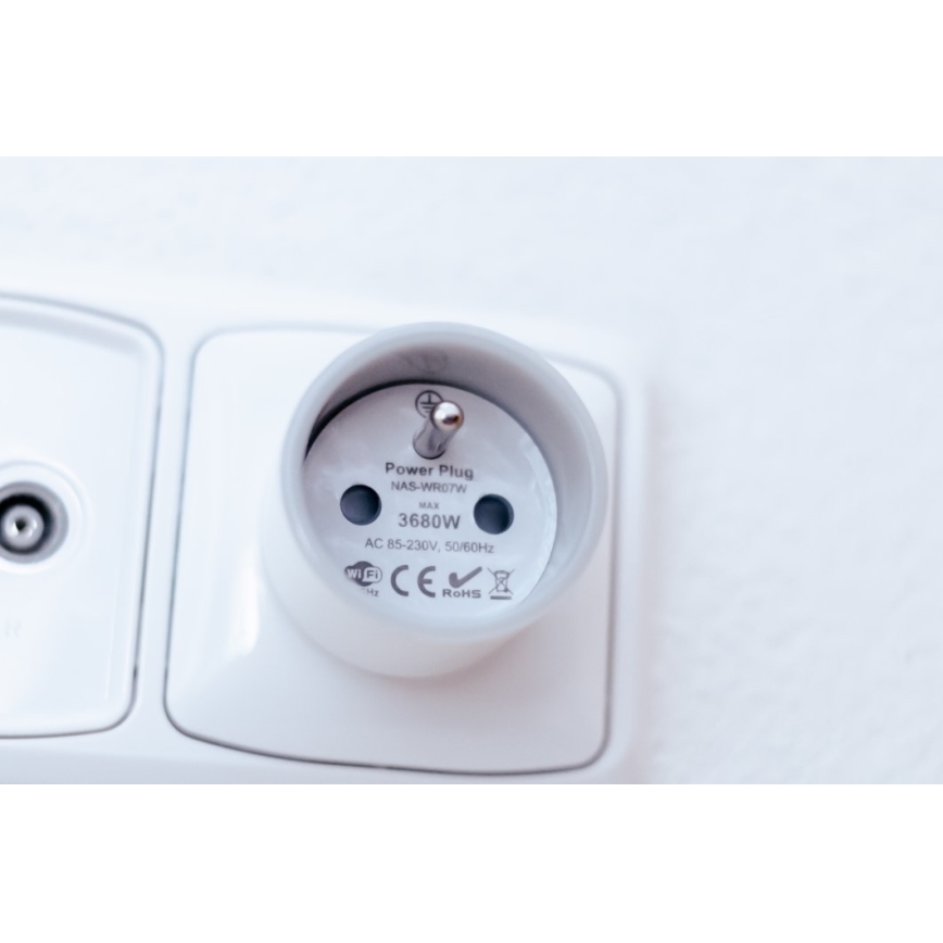 Immax NEO 07715C - ΣΕΤ 3x Έξυπνες πρίζες NEO LITE 3680W/230V/16A Wi-Fi Tuya