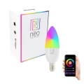 Immax NEO 07716L - LED RGB+CCT Επιτραπέζια λάμπα dimming E14/5,5W/230V 2700K Wi-Fi Tuya