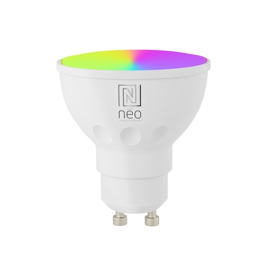 Immax NEO 07724CDO - Σετ 3x LED RGB+CCT ρυθμιζόμενοι λαμπτήρες GU10/4,8W/230V 2700-6500K Wi-Fi Tuya + τηλεχειριστήριο