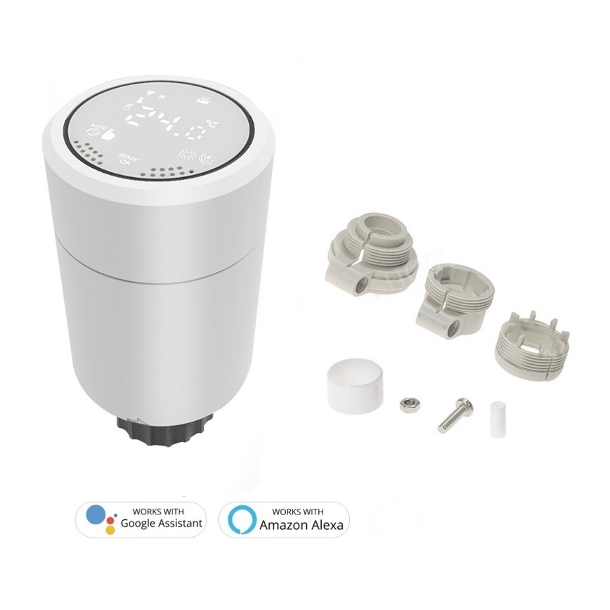 Immax NEO 07732A - ΣET 3x Θερμοστατικές κεφαλές 2xAA/3V Tuya