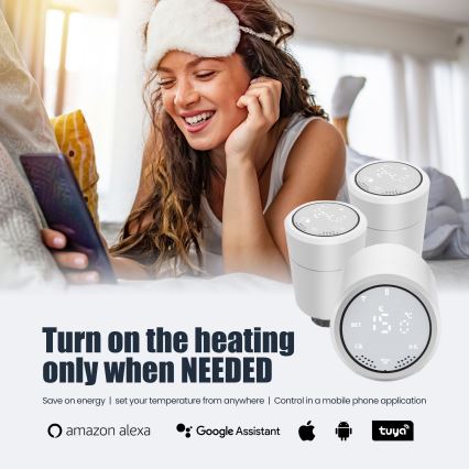 Immax NEO 07732B - ΣET 2x Θερμοστατικές κεφαλές + BRIDGE PRO v2 2xAA/3V Tuya