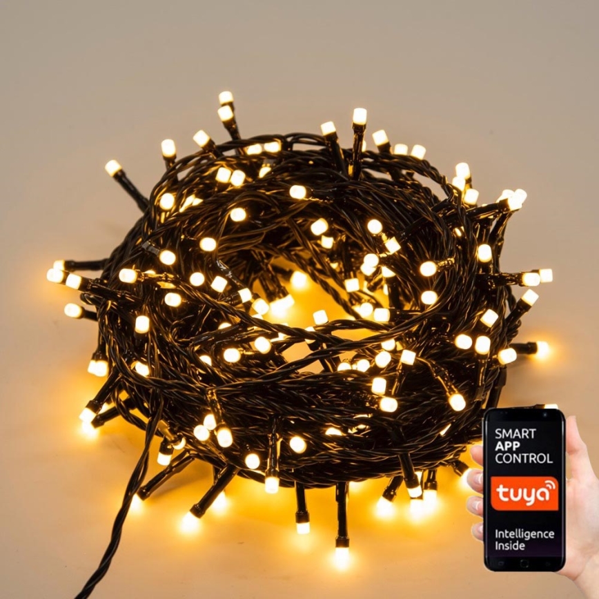 Immax NEO 07749L - Λαμπάκια LED Dimming εξωτερικού χώρου NEO LITE 200xLED/8 λειτουργίες 23m 2700-6500K IP44 Wi-Fi Tuya