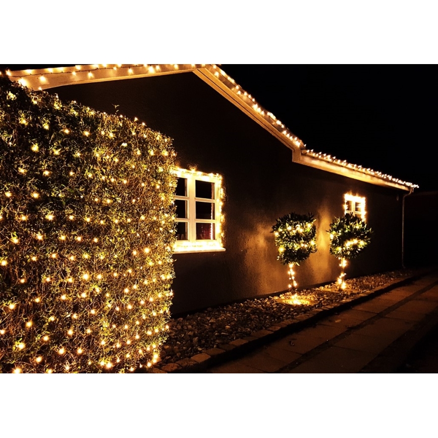 Immax NEO 07749L - Λαμπάκια LED Dimming εξωτερικού χώρου NEO LITE 200xLED/8 λειτουργίες 23m 2700-6500K IP44 Wi-Fi Tuya