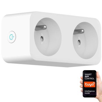 Immax NEO 07752L - Έξυπνο πολύπριζο 2 θέσεων 2x16A/230V Tuya