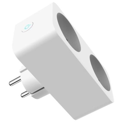 Immax NEO 07752L - Έξυπνο πολύπριζο 2 θέσεων 2x16A/230V Tuya