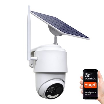 Immax NEO 07754L - Έξυπνη εξωτερική ηλιακή κάμερα με αισθητήρα FULL HD, μπαταρία 9000mAh, Wi-Fi Tuya, IP65