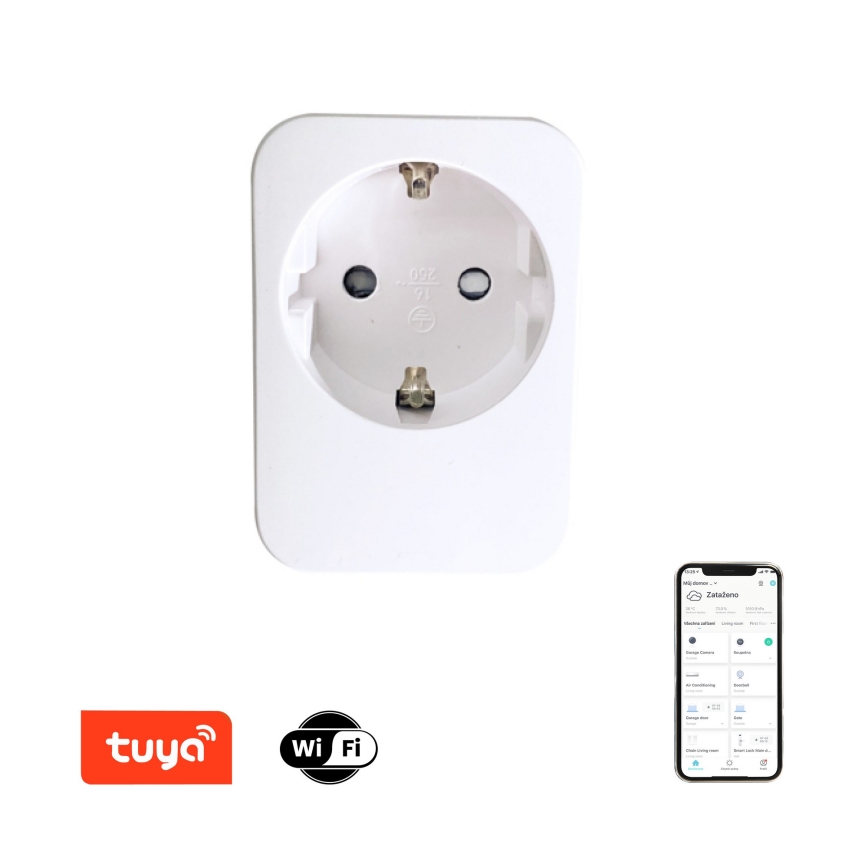 Immax NEO 07761L - Έξυπνη πρίζα NEO LITE 3680W/230V/16A Wi-Fi Tuya