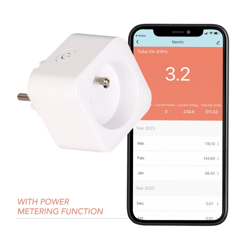 Immax NEO 07762L - Έξυπνη πρίζα NEO LITE 3680W/230V/16A Wi-Fi Tuya