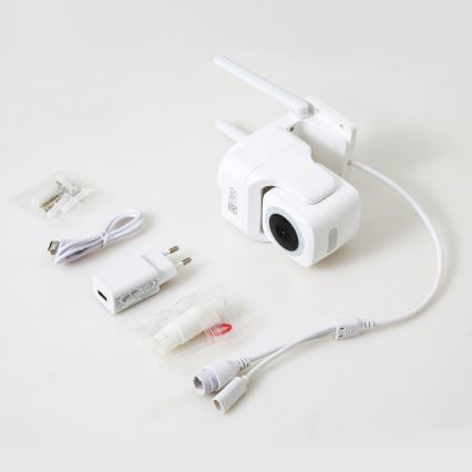 Immax NEO 07793L - Έξυπνη εξωτερική κάμερα με αισθητήρα CUBE 4MP 5V IP65 Wi-Fi Tuya