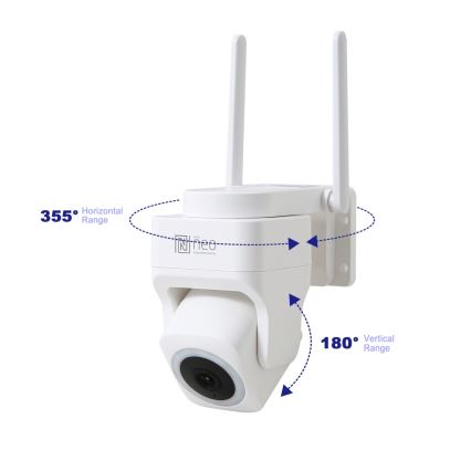 Immax NEO 07793L - Έξυπνη εξωτερική κάμερα με αισθητήρα CUBE 4MP 5V IP65 Wi-Fi Tuya