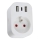 Immax NEO 07799L - Smart πολύπριζο 16A/230V + 2xUSB+1xUSB C Wi-Fi Tuya