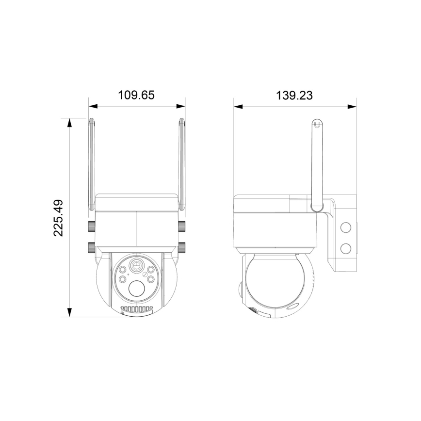 Immax NEO 07803L - Έξυπνη ηλιακή κάμερα εξωτερικού χώρου με αισθητήρα SENTRY 6000 mAh Wi-Fi Tuya IP65