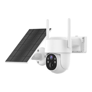 Immax NEO 07804L - Έξυπνη υπαίθρια ηλιακή κάμερα με αισθητήρα, μπαταρία 9000 mAh, προστασία IP65