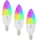Immax NEO 07808C - Σετ 3x ρυθμιζόμενες LED λάμπες RGB+CCT E14/4,8W/230V με Wi‑Fi (Tuya)