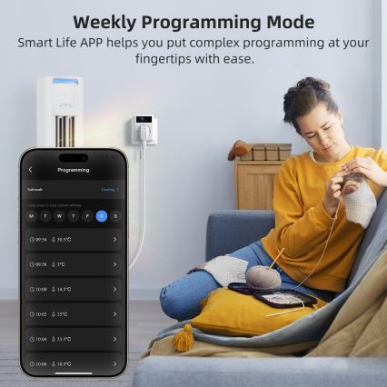 Immax NEO 07811L - Έξυπνη πρίζα με θερμόμετρο F 3680W Wi-Fi