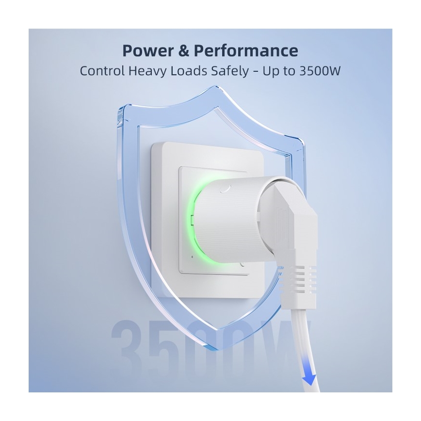 Immax NEO 07813L - Έξυπνη πρίζα τύπου F 3500W Tuya Wi-Fi
