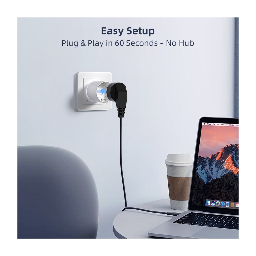 Immax NEO 07813L - Έξυπνη πρίζα τύπου F 3500W Tuya Wi-Fi