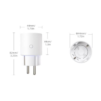 Immax NEO 07813L - Έξυπνη πρίζα τύπου F 3500W Tuya Wi-Fi
