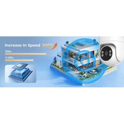 Immax NEO 07819L - Έξυπνη εξωτερική κάμερα με αισθητήρα 4 MP 5V IP65 Tuya Wi-FI