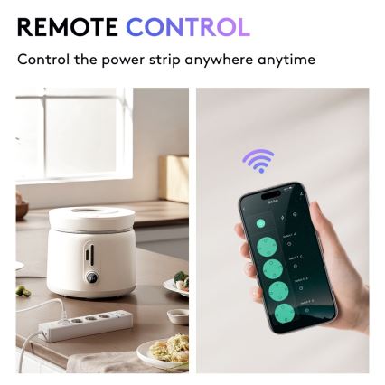 Immax NEO 07821L - Έξυπνη πολύπριζα NEO LITE 4AC+1xUSB+2xUSB-C Tuya Wi-Fi